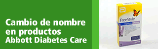 Cambio de nombre en productos Abbott Diabetes Care