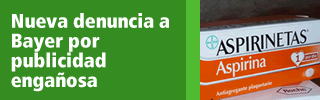 Nueva denuncia a Bayer por publicidad enga&ntilde;osa