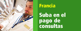 Francia: suba en el pago de consultas