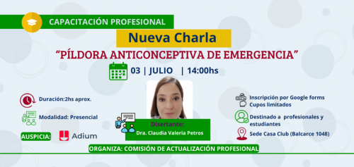 Capacitación Profesional: “PILDORA DE EMERGENCIA”