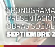 CRONOGRAMA DE PRESENTACIÓN DE OBRAS SOCIALES. SEPTIEMBRE 2025