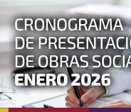 CRONOGRAMA DE PRESENTACIÓN DE O. SOCIALES. ENERO 2026