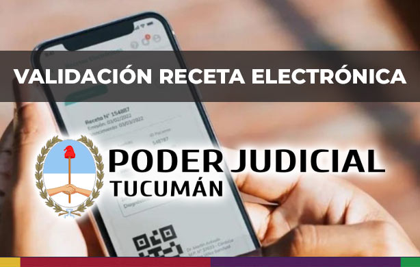 PODER JUDICIAL – Validación receta electrónica