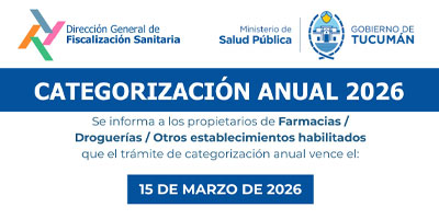 CATEGORIZACIÓN ANUAL 2026