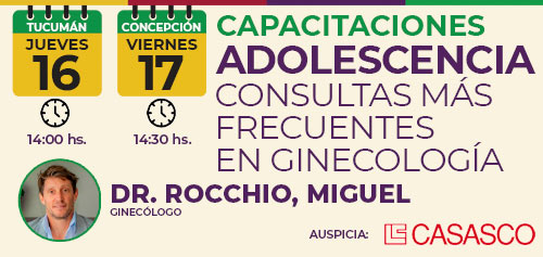 Jornada de capacitación: “Adolescencia: consultas más frecuentes en ginecología”
