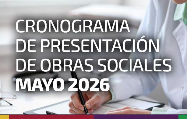 CRONOGRAMA DE PRESENTACIÓN DE O. SOCIALES. MAYO 2026