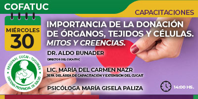 Capacitación sobre la importancia de la donación de órganos, tejidos y células