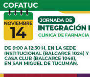 Jornada de Integración Farmacéutica: experiencias y roles en el ejercicio de la profesión